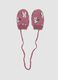 Pink stretch fabric Minnie print gloves_0