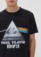 Black pure cotton T-shirt with Pink Floyd print_2