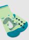 Double pack of multicolour newborn socks in cotton blend with designs_2