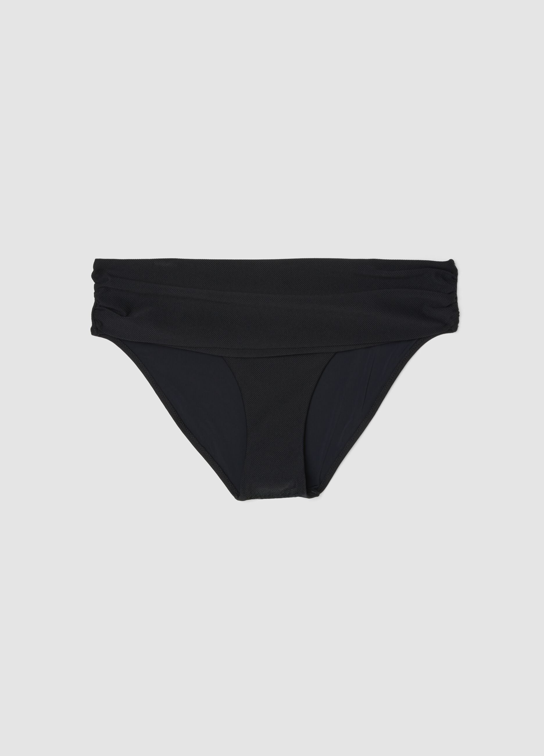 Black stretch swim briefs