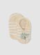 Beige non-slip socks in stretchy organic cotton with crocodile motif_0