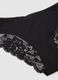 Black regular fit briefs with lace inserts_5