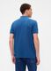 Short Sleeve Stretch Blue Polo_1