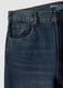 Blue denim straight-fit jeans in pure cotton_5