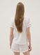 Regular fit white stretch viscose blend pyjama top_3