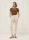 Brown pure cotton regular fit knitted sweater_1