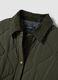 Green quilted padded jacket with buttons_5