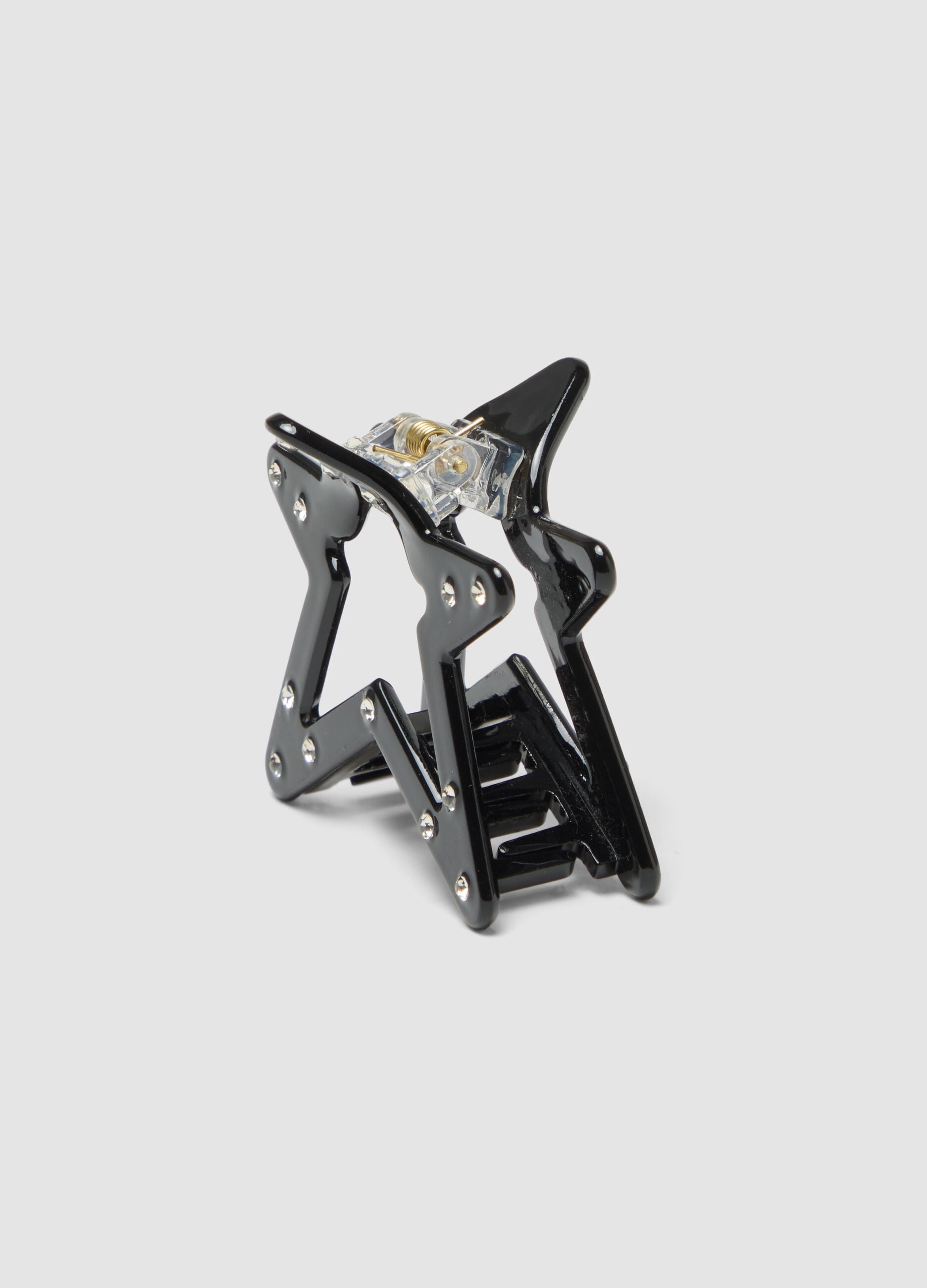 Black star hair clip with rhinestones for girls