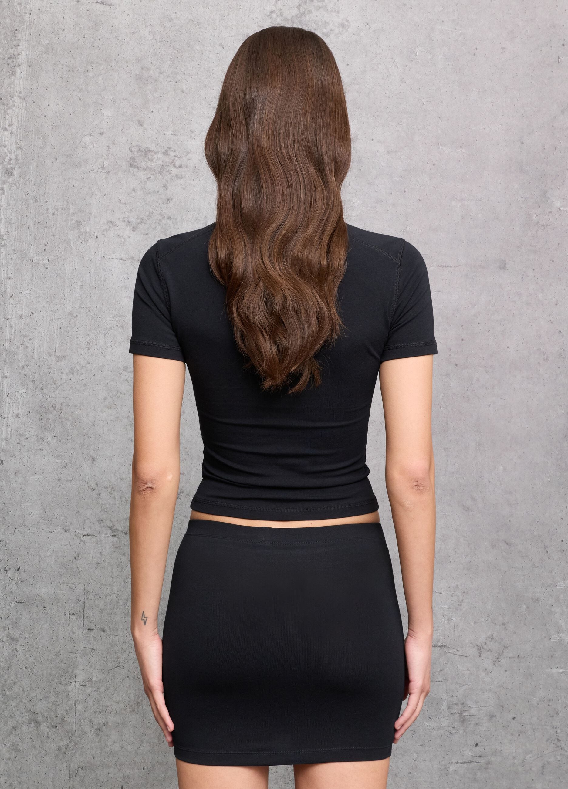 Fitted Black Logo T-shirt