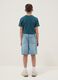 Boys&rsquo; blue denim shorts in cotton blend, straight fit_1