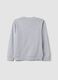 Grey cotton and viscose blend sweatshirt with &ldquo;Victory&rdquo; slogan for boys_4