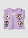 Purple pure cotton tank top with tropical print_0