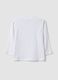 White oversized pure organic cotton T-shirt with chest pocket for boys_1