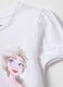 Multicolour stretch cotton T-shirt for girls with Frozen print_2