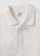 White long-sleeved organic cotton piqu&eacute; polo shirt, regular fit_2
