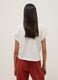 White cotton and linen blend short-sleeve T-shirt, regular fit_3