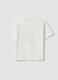 Children's oversized white stretch cotton t-shirt_4