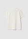 Polo bianca in cotone elasticizzato per bambino_1